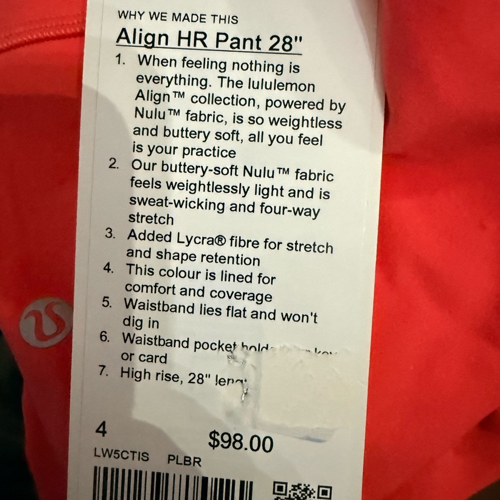 LULULEMON ALIGN HR PANT 28 » - Picture 3 of 4